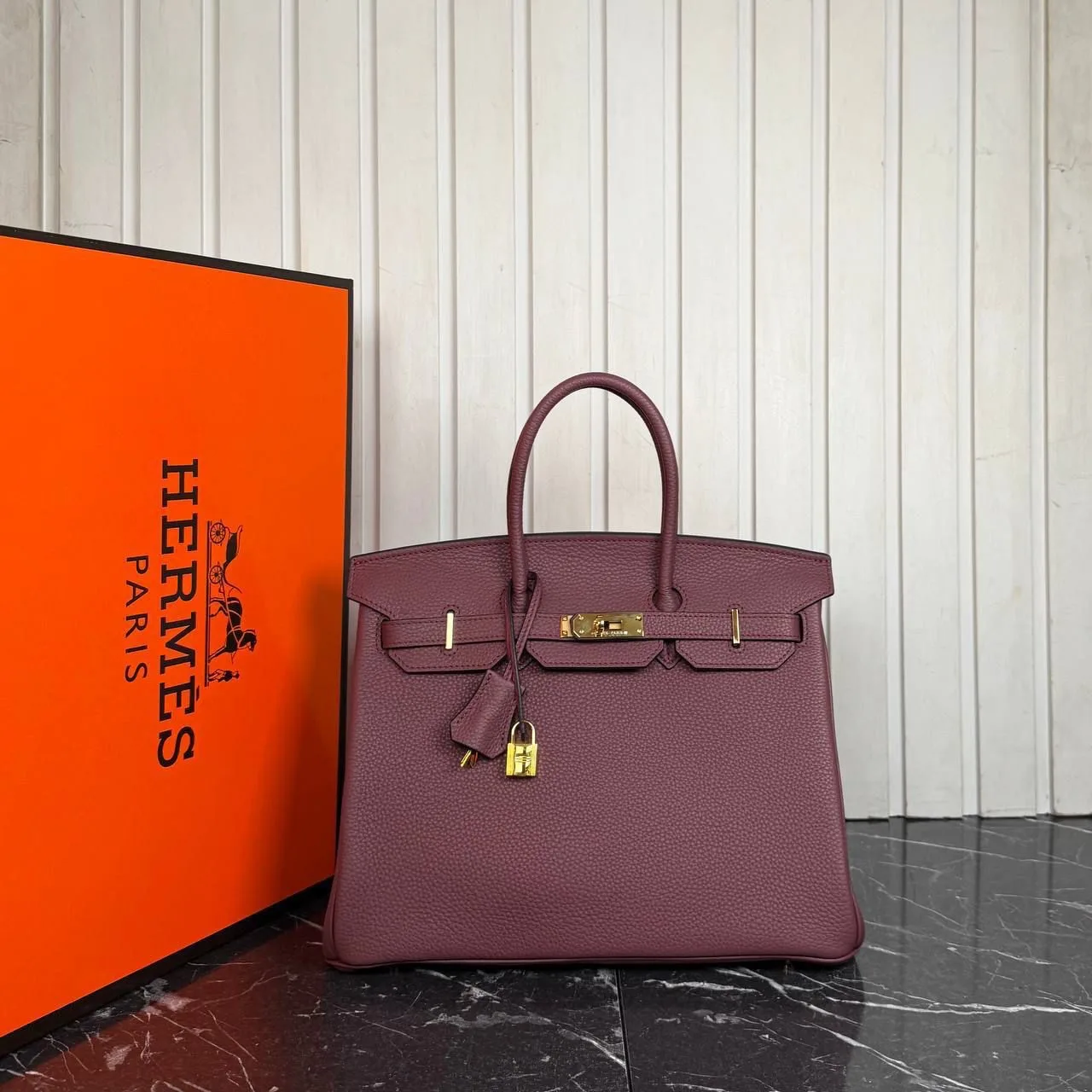 Hrms 35 birkin bordo