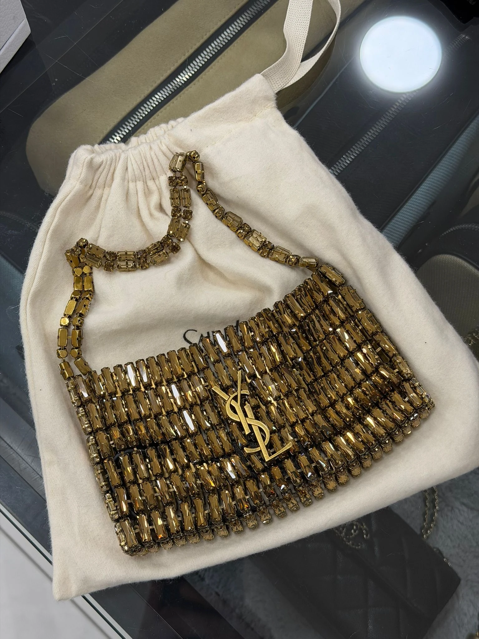 Ysl taşlı bag
