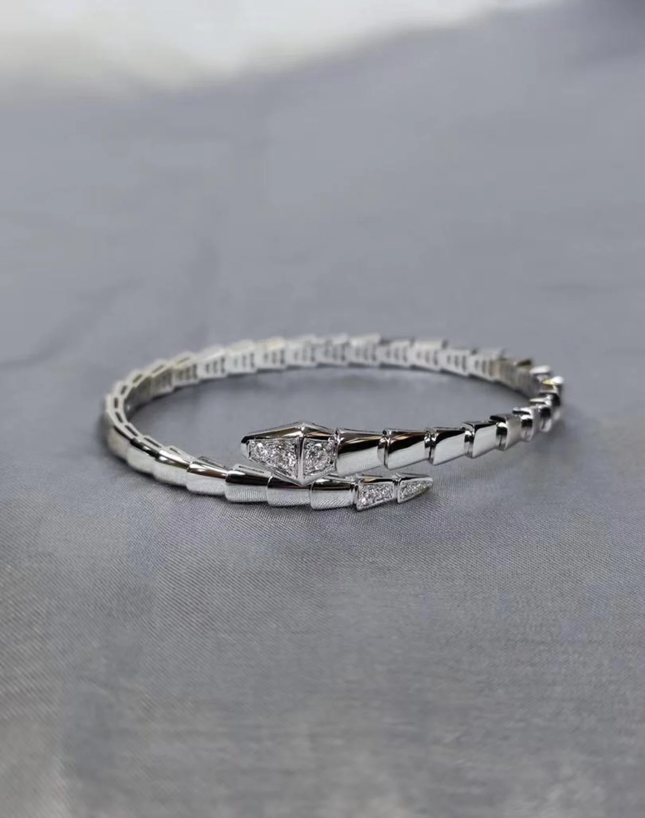 Blg Serpenti silver bileklik