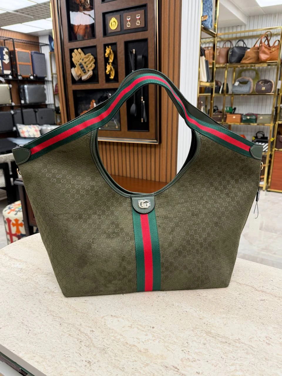 GC haki süet bag