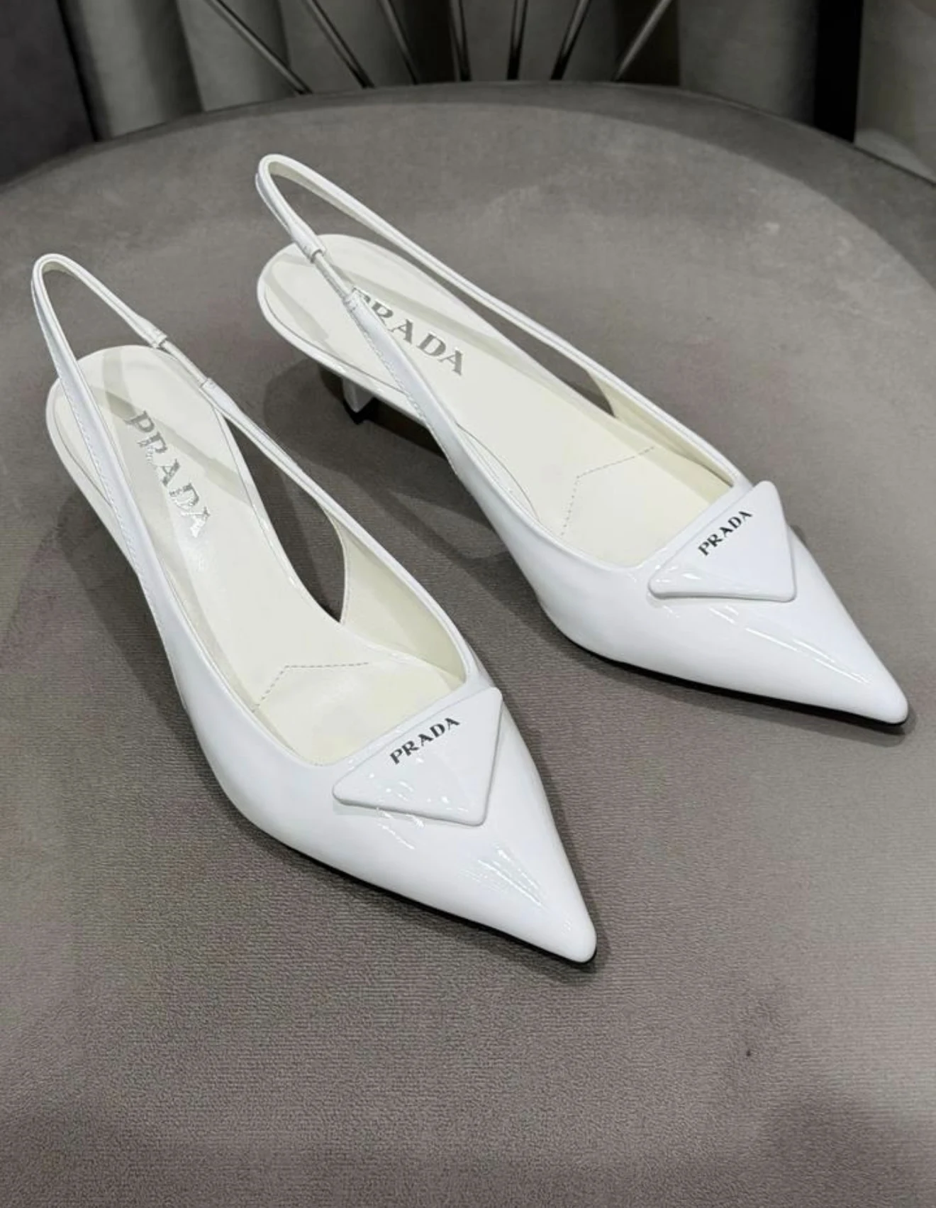 Prd kısa topuk slinback white