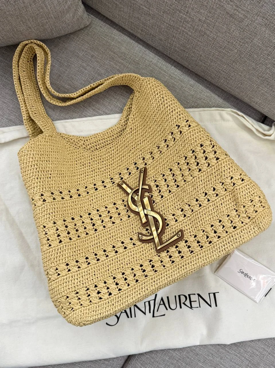 Ys rafia tote bag