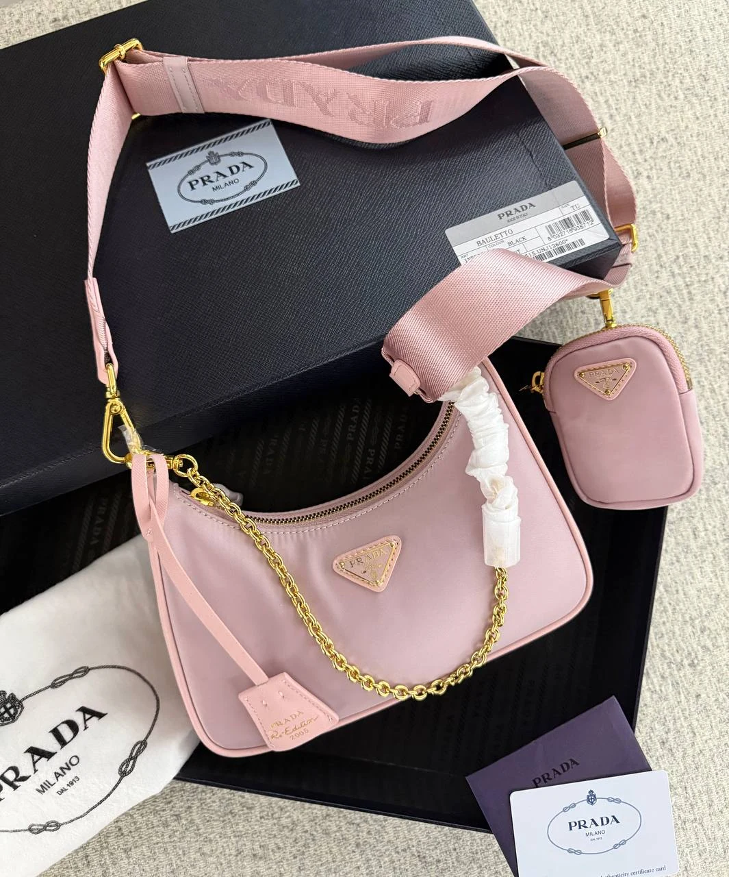 Pink Prada bag