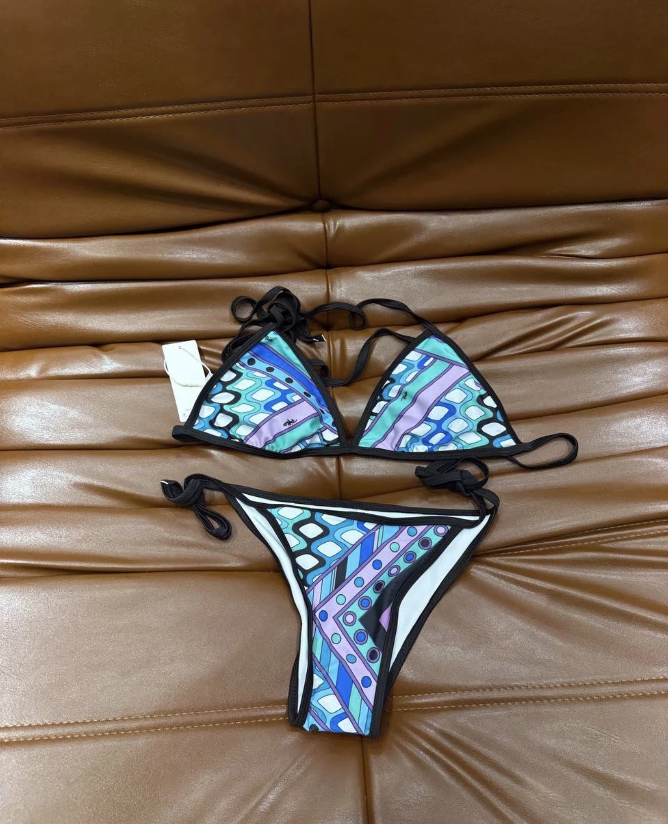 Pucci blue bikini