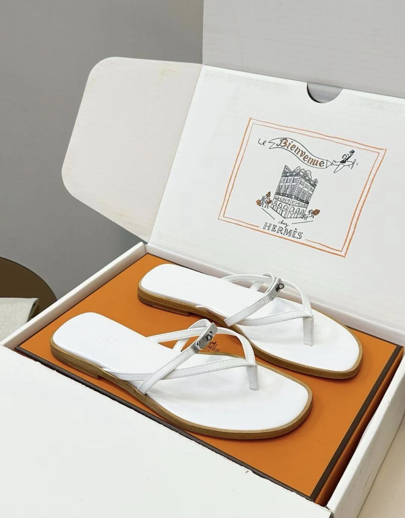 Hrms kelly sandal beyaz