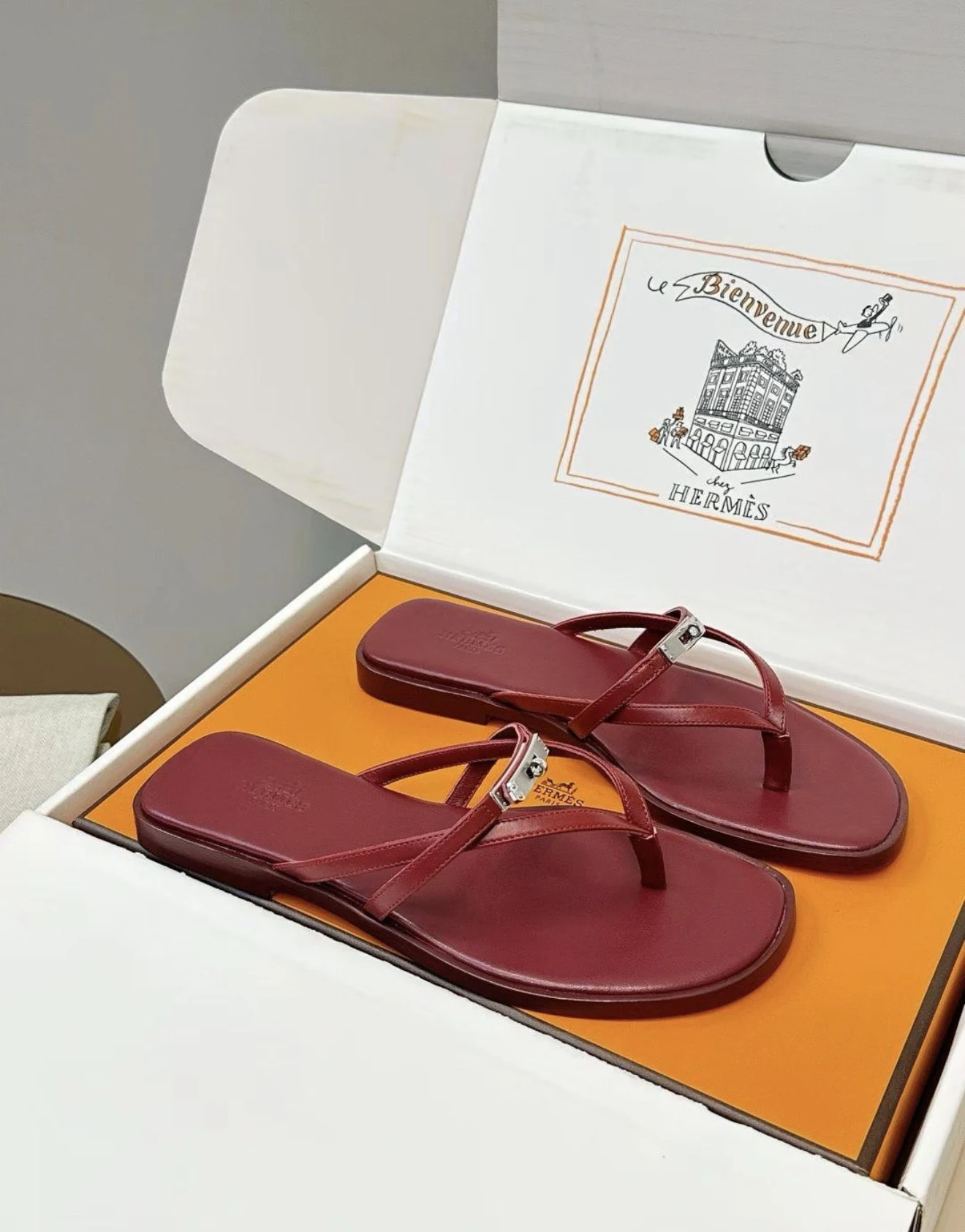 Hrms kelly sandal bordo