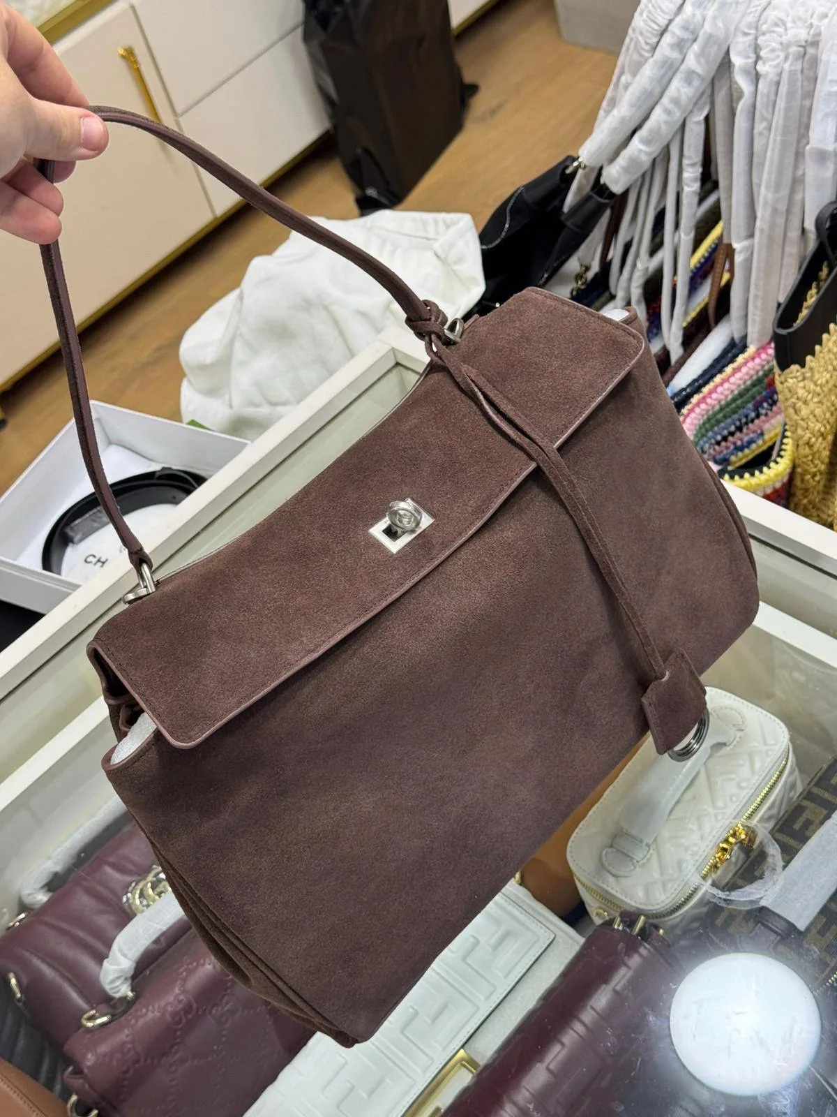Blciaga süet bag