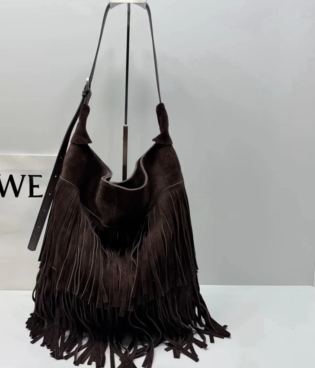 Loewe püsküllü bag kahve