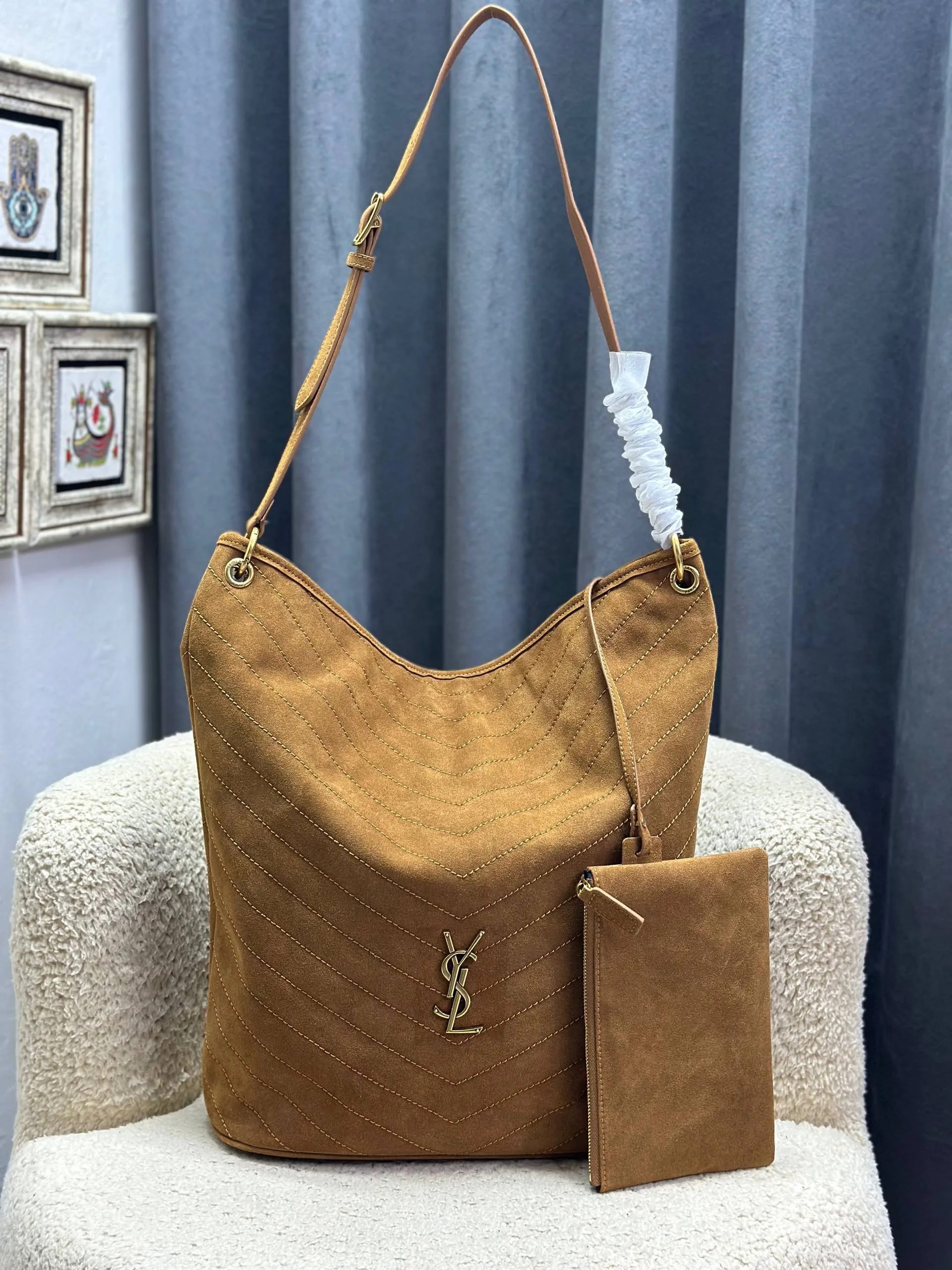 Ys süet tote bag
