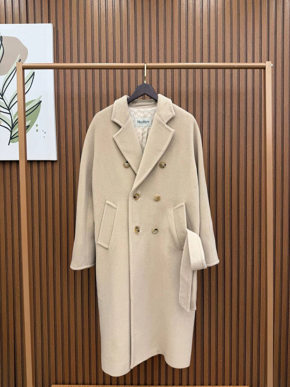 Max Mara kaşmir kaban bej