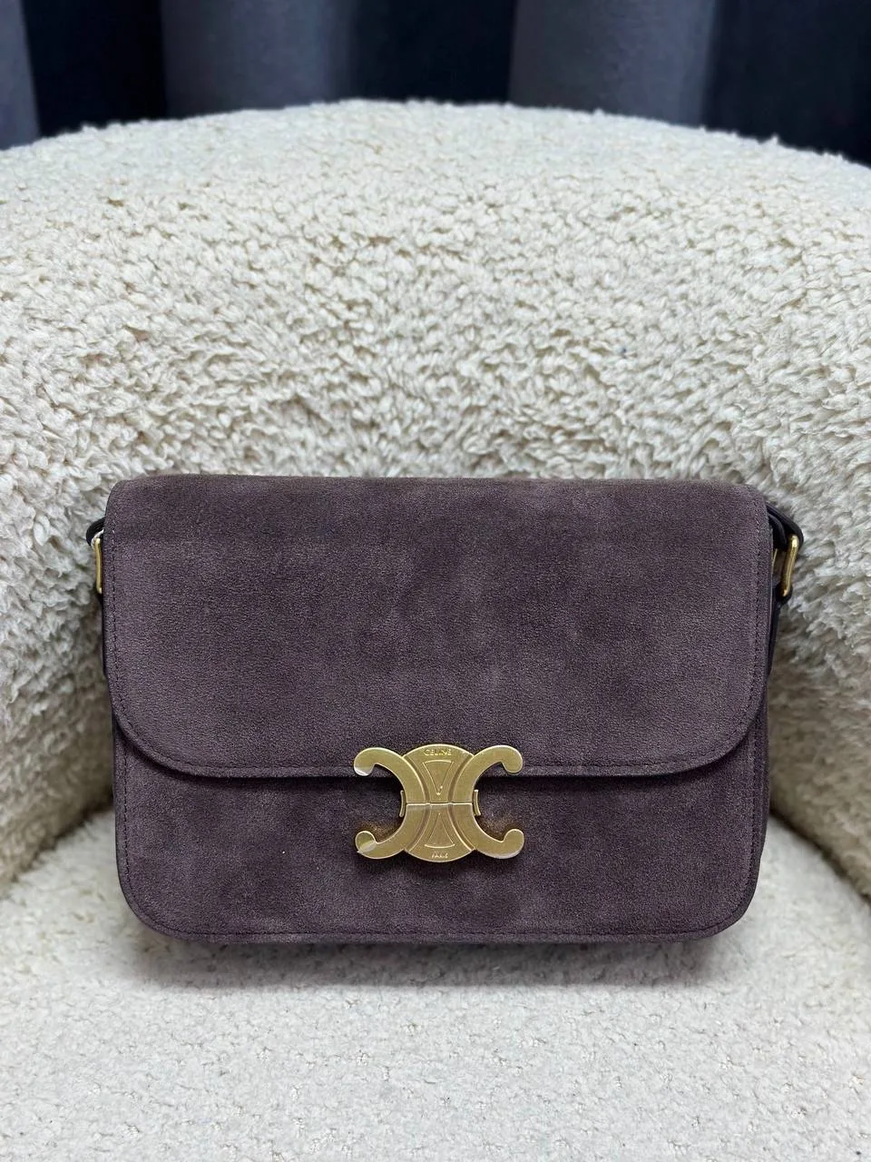 Cln süet bag brown