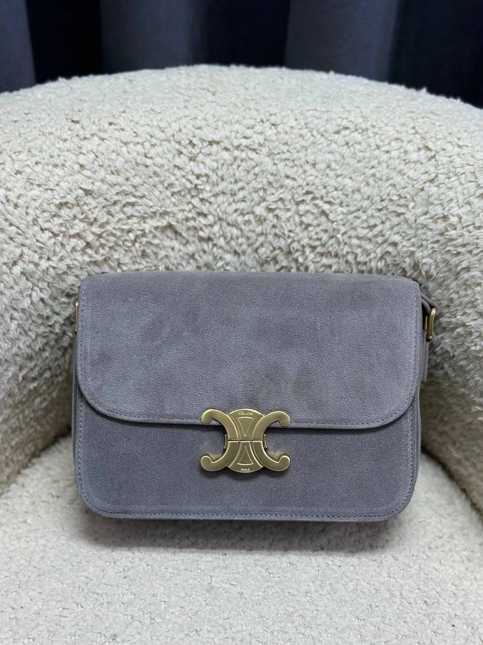 Cln süet bag gri