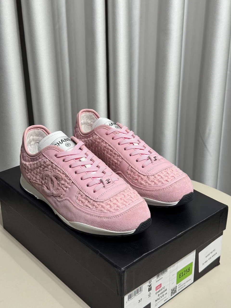 Chnl new sneaker pembe