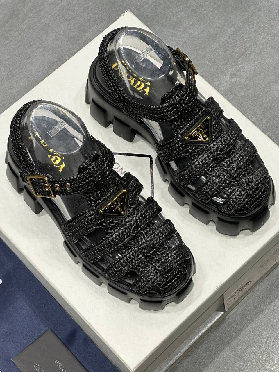Prd hasır sandal Black
