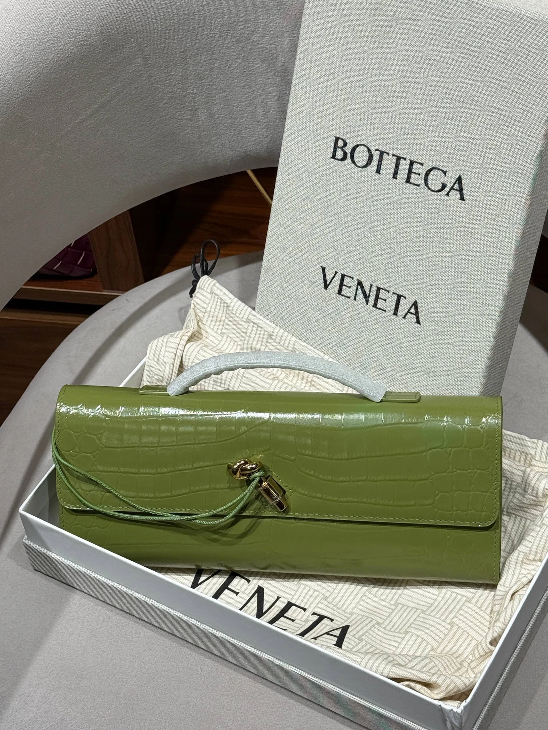 Btg andiamo clutch fıstık yeşili