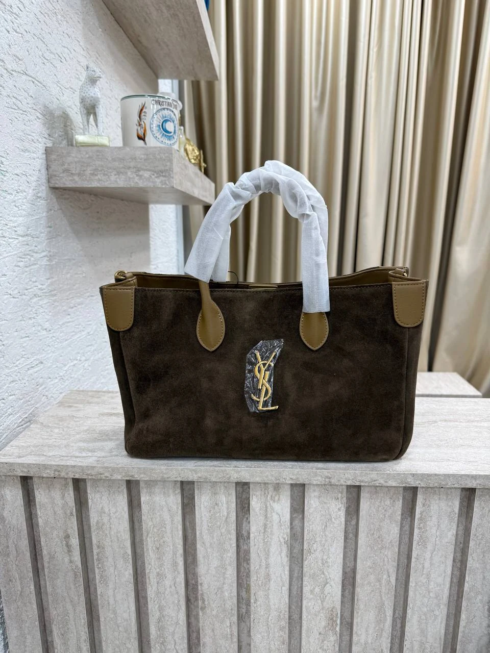 Ysl new bag süet kahverengi